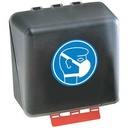 SecuBox® Midi avec couvercle transparent et symbole « Protection respiratoire légère ».
