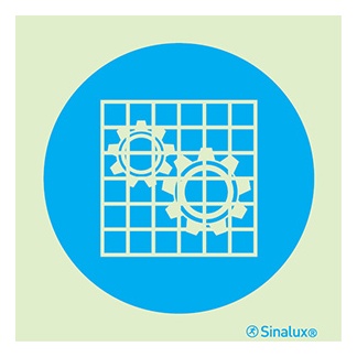 [F3801F15151OBFR] Signalisation une face, vérifier la protection, PVC photoluminescent (150x150)