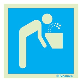 Signalisation une face, boire de l’eau, PVC photoluminescent
