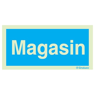 [F4921F20101IDFR] Signalisation une face, magasin, PVC photoluminescent (200x100)