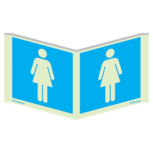 Signalisation panoramique, panoramique – toilette femmes, PVC photoluminescent