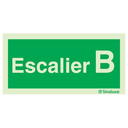 Signalisation drapeau, f6602, PVC photoluminescent