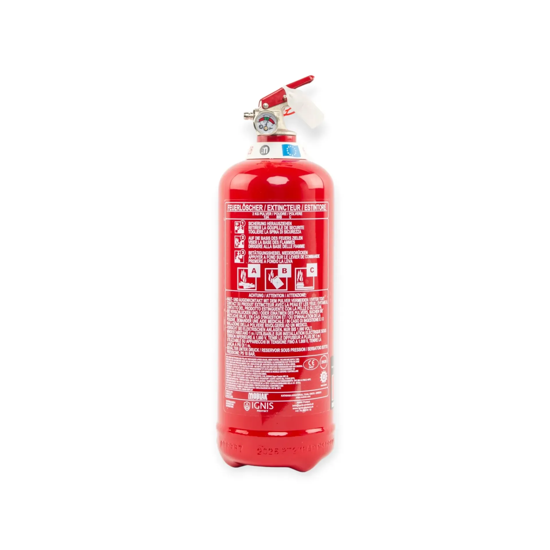 [EP2-89] Extincteur Poudre 2 kg ABC