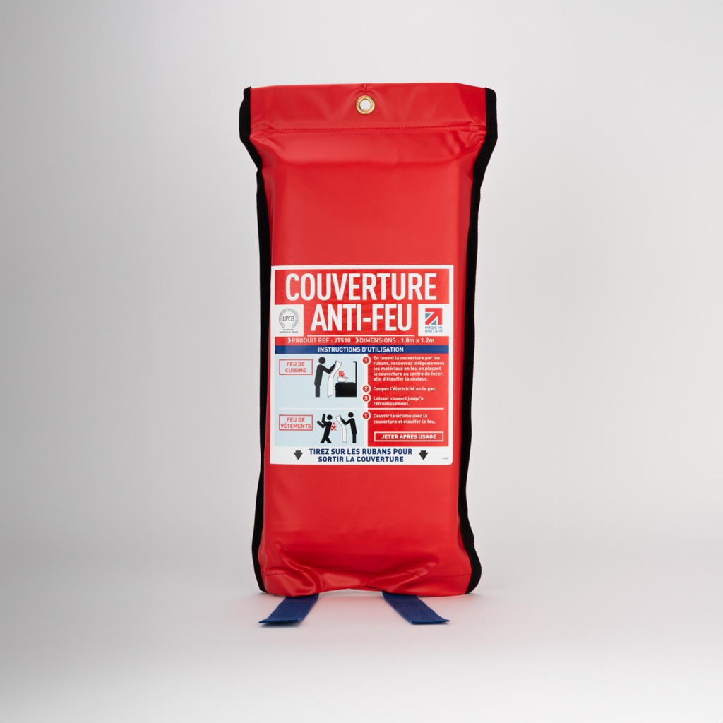 [1.204261] Couverture anti-feu avec pochette souple 1.8 x 1.2m