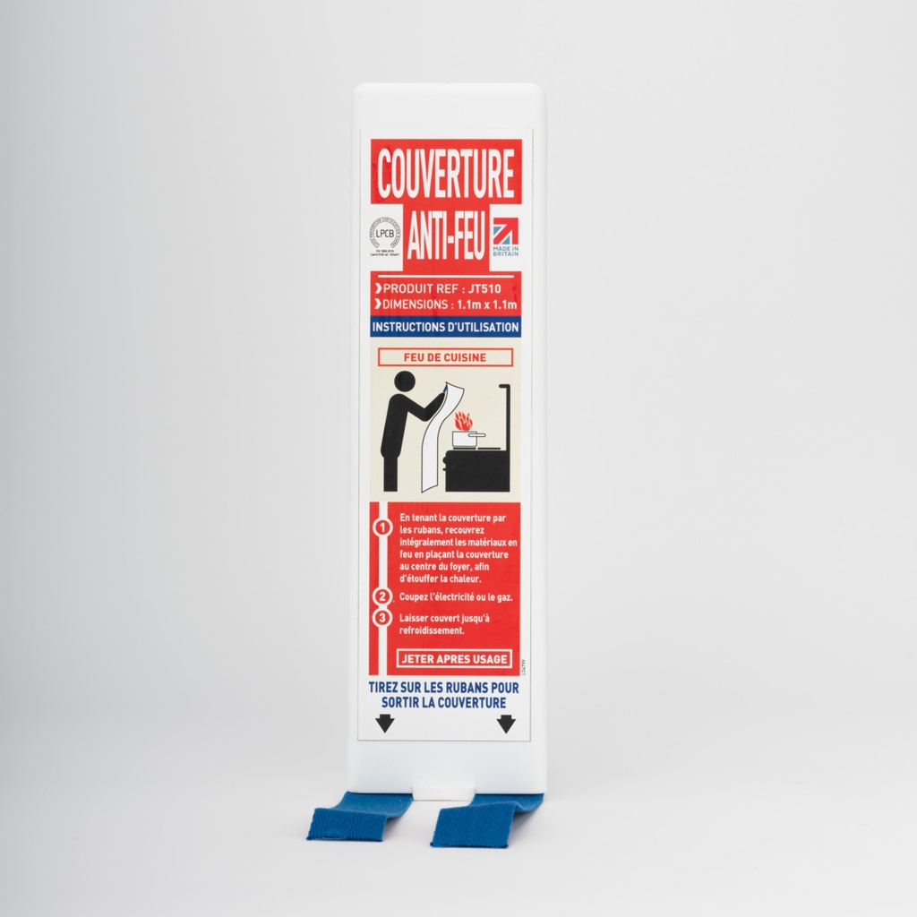 [1.201644] Couverture anti-feu avec coque compacte 1.1 x 1.1 m