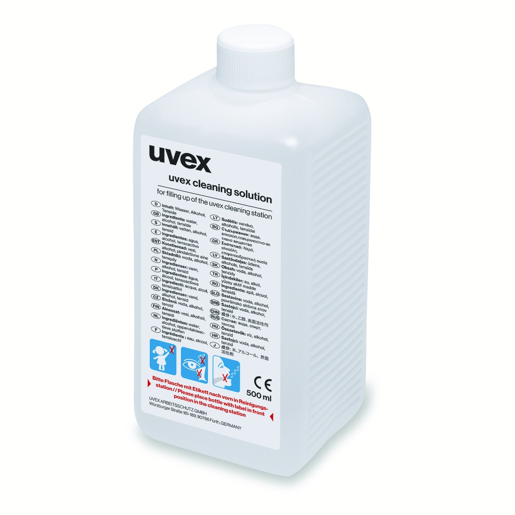 Lunettes uvex Liquide nettoyant 0,5 l pour 9970002