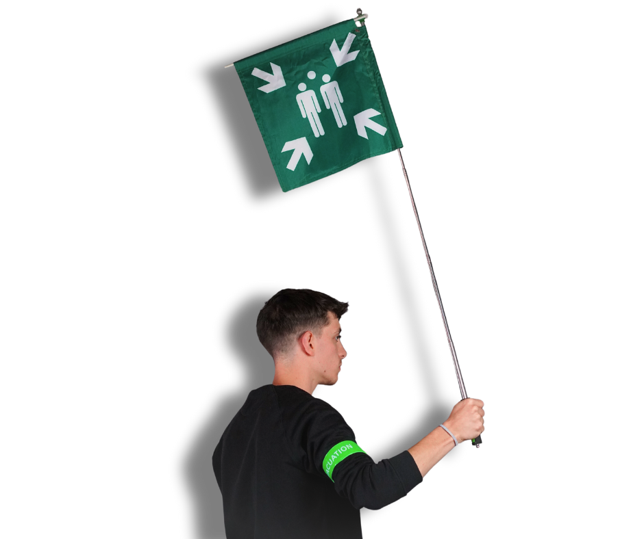 Drapeau portatif - Place de rassemblement